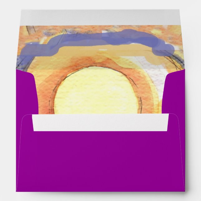 MUSICAL HEMSA Matching Bat Mitzvah Envelope (Back (Bottom))