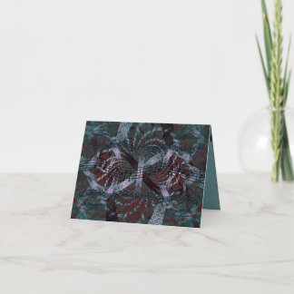 Musical Holiday Fractal Art Card