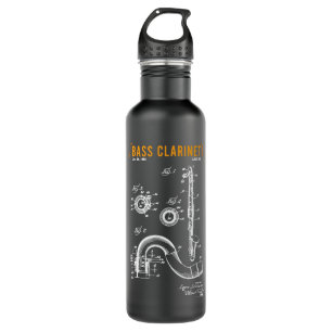 Musical Instrument Bass Clarinet Woodwind for Musi 710 Ml Water Bottle