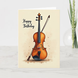 Musical Instrument Birthday Card