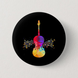 Musical Instrument Musician Music Cello 2 Inch Round Button