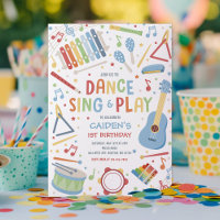 Musical Instrument Sing Dance Play Birthday Party