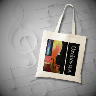 Musical Instrument Violin Orchestra Tote Bag