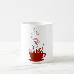 Musical Instruments And Notes Mug