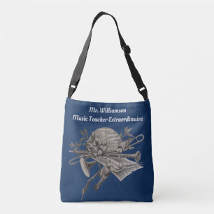 Musical Instruments Band Teacher Appreciation Crossbody Bag