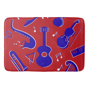 Musical Instruments Bath Mat