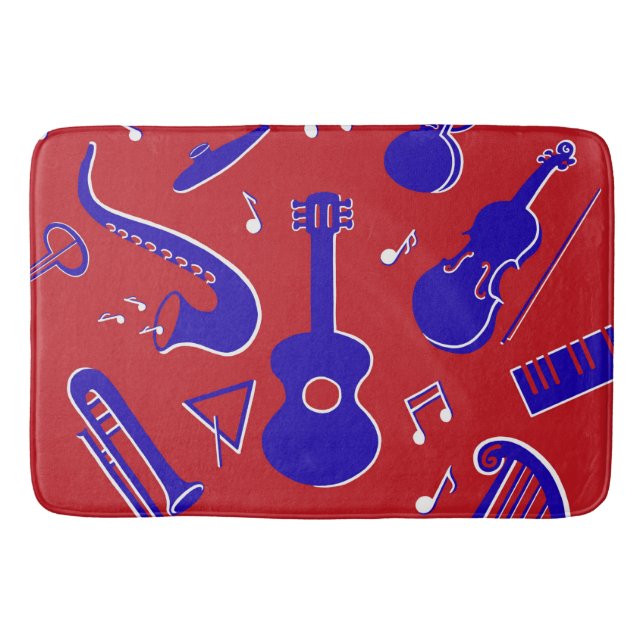 Musical Instruments Bath Mat (Front)