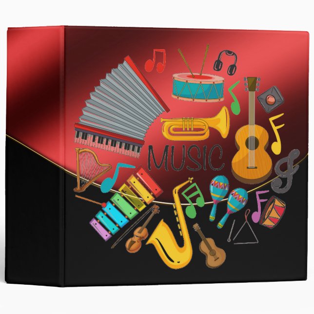 Musical Instruments Binder (Front/Spine)