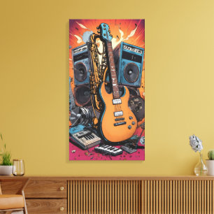 Musical Instruments Canvas Print