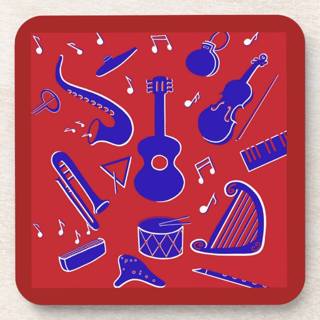 Musical Instruments Coaster (Front)