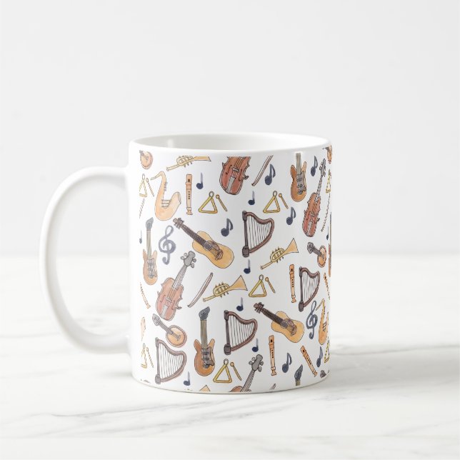 Musical Instruments Coffee Mug (Left)