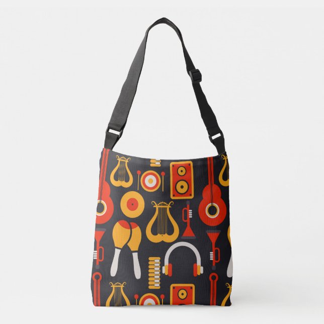 musical instruments crossbody bag (Front)