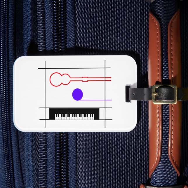 Musical instruments luggage tag (Front Insitu 4)
