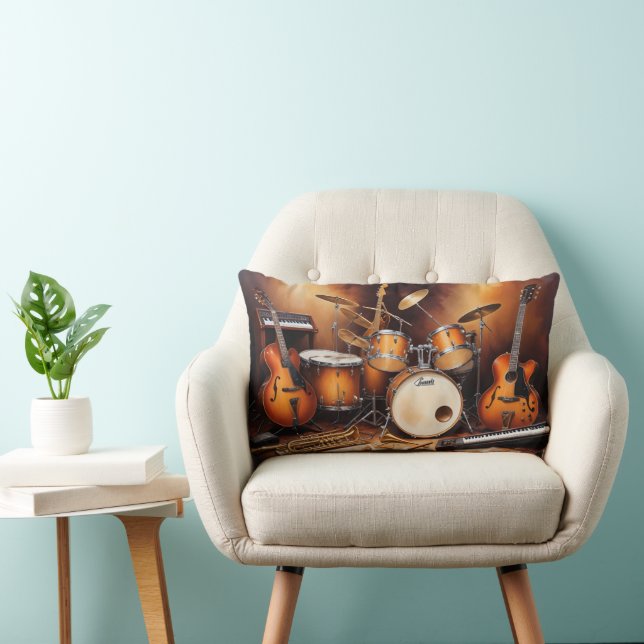 Musical Instruments Lumbar Pillow (Chair)