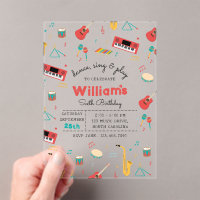 Musical Instruments Music Theme Birthday Party