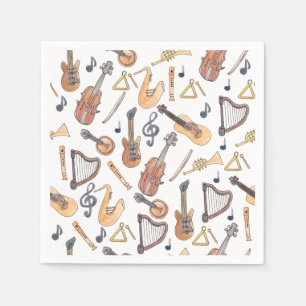 Musical Instruments Napkin