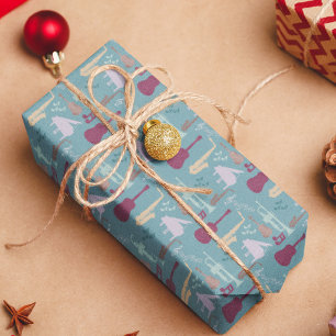 Musical Instruments Pattern Wrapping Paper