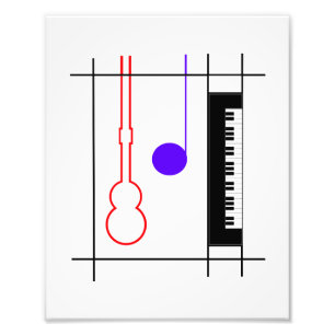 Musical instruments photo print