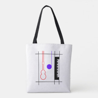 Musical instruments tote bag