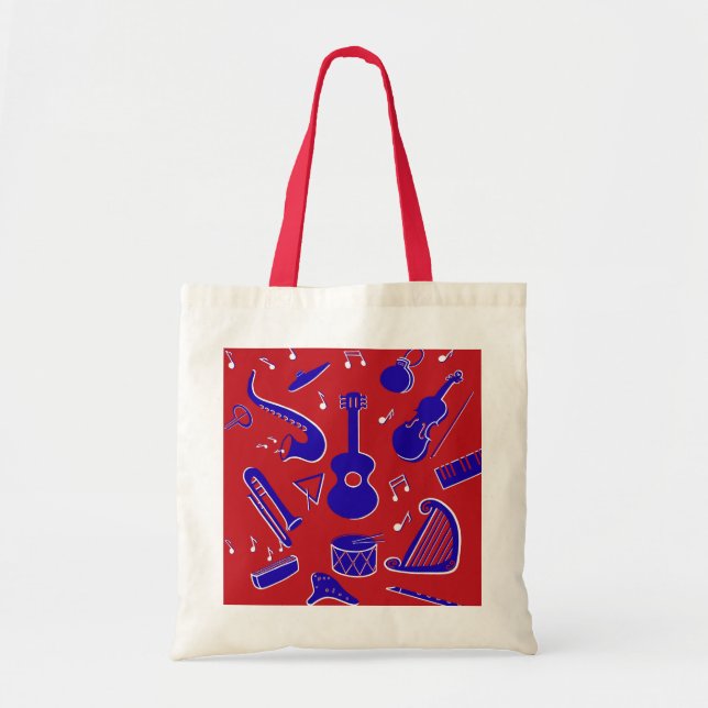 Musical Instruments Tote Bag (Front)