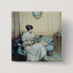 Musical interlude, 1917 2 inch square button