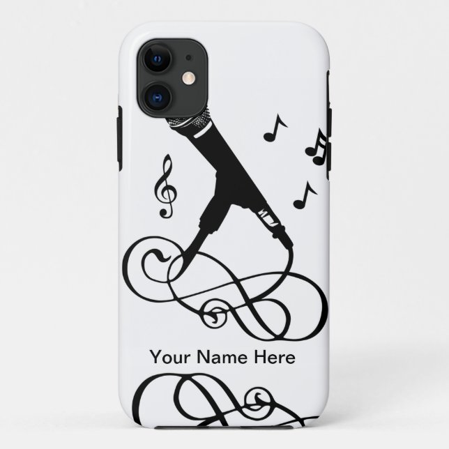 Musical iphone5 singer musician music microphone Case-Mate iPhone case (Back)