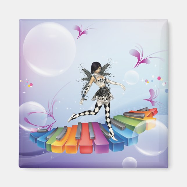 Musical Keyboard Faerie Magnet (Front)