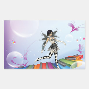 Musical Keyboard Faerie Sticker