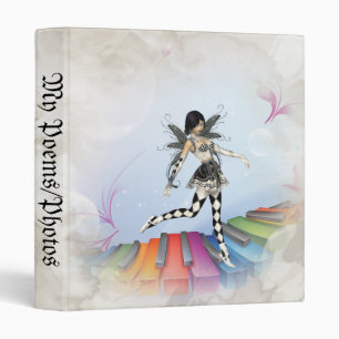 Musical Keyboard Faerie Vignette Binder