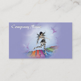 Musical Keyboard Faerie Vignette Business Card
