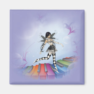 Musical Keyboard Faerie Vignette Magnet