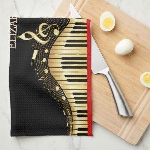 Musical Keyboard Kitchen Towel