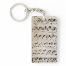Musical keychain -- Bach's autograph