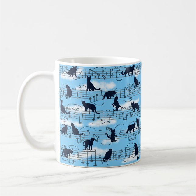 musical kittens coffee mug (Left)