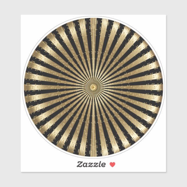 Musical Mandala Black and Gold (Sheet)