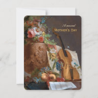 Musical Mother's Day Flowers and a violin