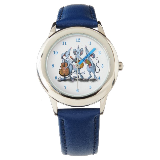 Musical Mouse Band Funny Watch (Front)