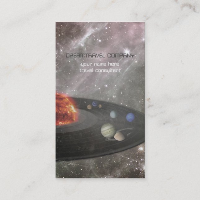 Musical, Mystical, Magical Travel Agency Business Card (Front)