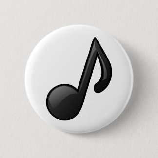 Musical Note 2 Inch Round Button
