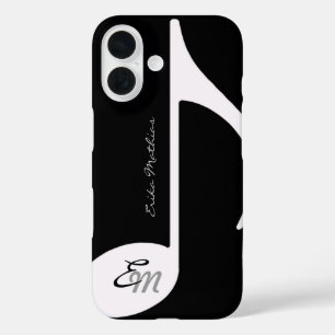 Musical Note ~ add initial iPhone 16 Case