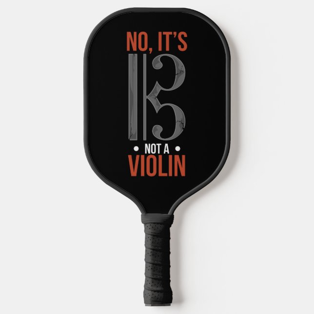 Musical Note Alto Clef Not A Violin Pickleball Paddle (Front)