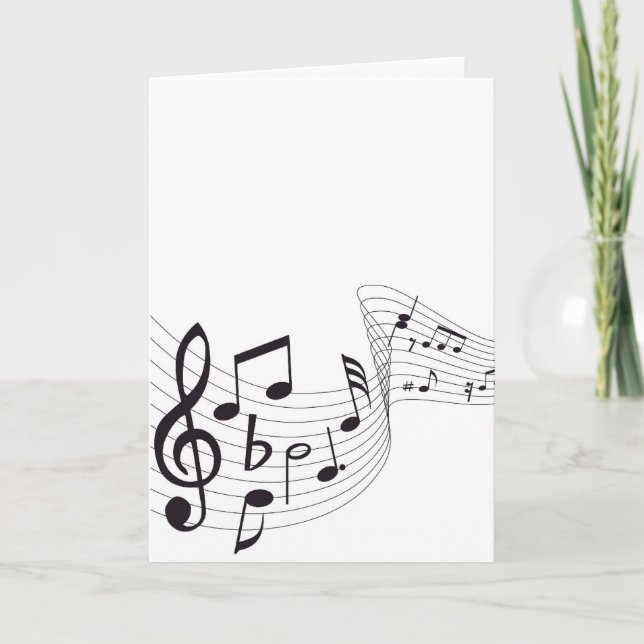 Musical Note Card (Front)