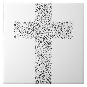 Musical Note Cross Tile