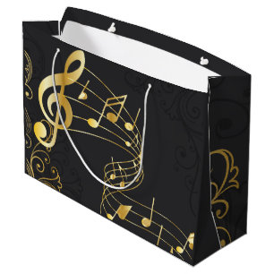 Musical Note elegant Luxury design Large Gift Bag