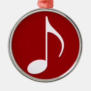 musical note graphic symbol metal ornament