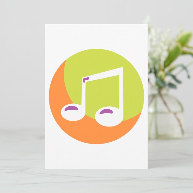 Musical Note Icon Invitation (Creator Uploaded)