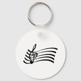 Musical Note Keychain