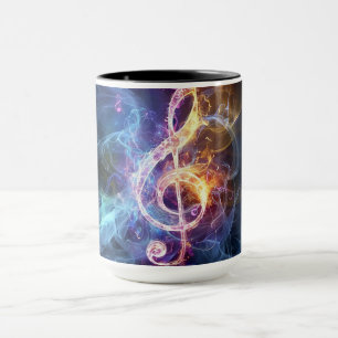 Musical Note Mug: Treble Clef Mug