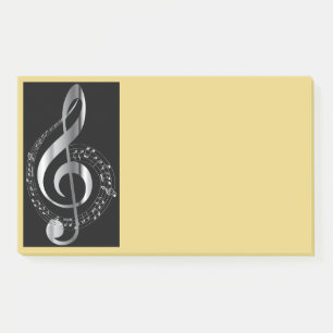 Musical Note Treble Clef Yellow or any Colour