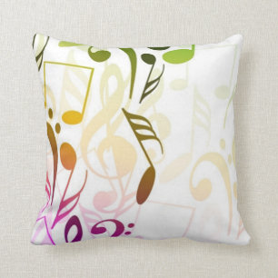 Musical Notes 2 Sided Pillow
